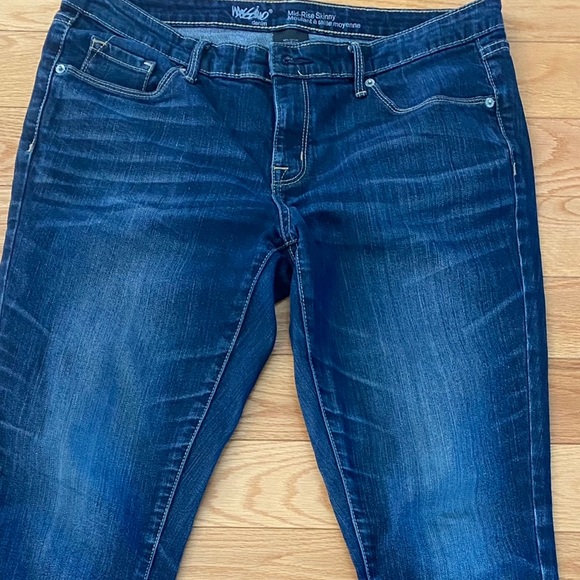 Mossimo denim mid rise skinny jeans 10 R - Picture 2 of 7